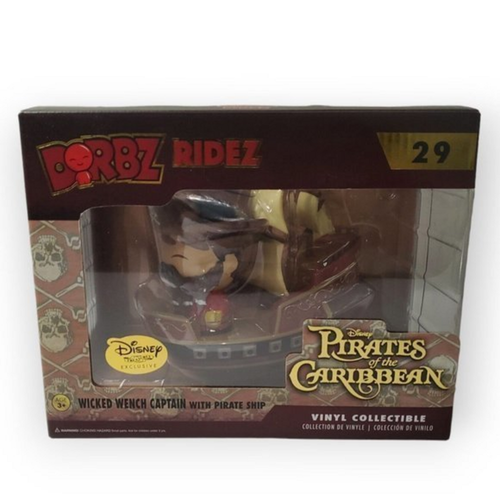 Funko Dorbz‎ Rides No 29 Wicked Wench Captain With Pirate Ship Disney Treasures